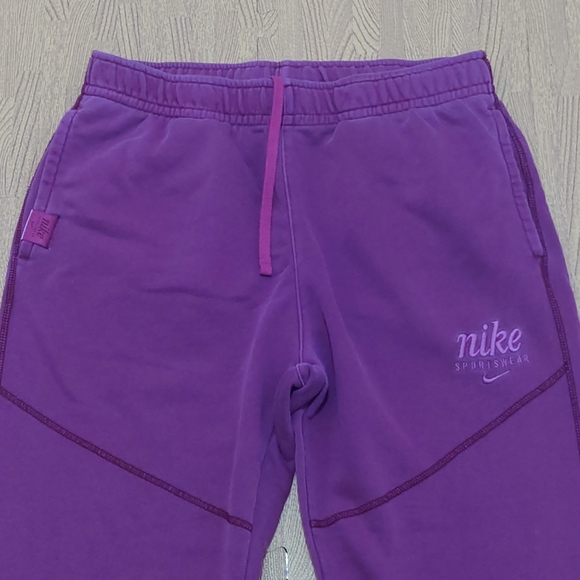 Nike Sportswear Tracksuit Bottoms Joggers Cotton Men's Medium W30 Pink Purple - Picture 3 of 14